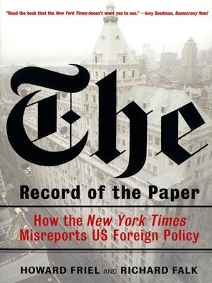 cover image of The Record of the Paper